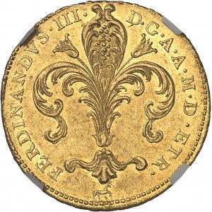 Toscane (Grand-duché de), Ferdinand III de Lorraine (1790-1801). Ruspone (3 sequins) 1797, Florence.
