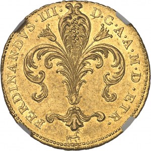 Toskánsko (velkovévodství), Ferdinand III. Lotrinský (1790-1801). Ruspone (3 šekiny) 1797, Florencie.