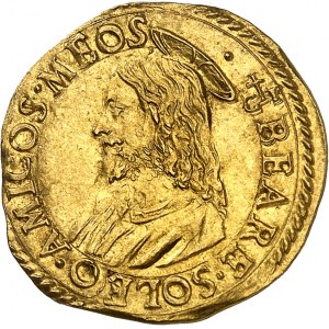 Vatikan, Gregor XIII. (1572-1585). Goldschild mit Büste des Erlösers ND (c.1575), Rom.