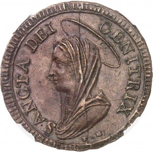 Vatikán, Rímska republika (1798-1799). 5 baiocchi (madonnina da cinque baiocchi) 1797 - An XXIII, Matelica.