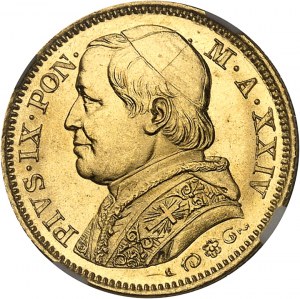 Watykan, Pius IX (1846-1878). 20 lirów 1869 - Rok XXIV, R, Rzym.