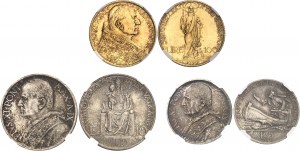 Vatikán, Pius XI (1922-1939). Sada 9 mincí (mincovňa) 1930, R, Rím.