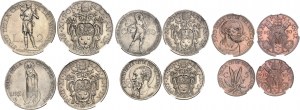Vatikan, Pius XI. (1922-1939). Serie von 9 Münzen (Mint set) 1930, R, Rom.
