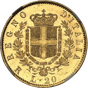 Vittorio Emanuele II (1861-1878). 20 lire 1873, R, Roma.