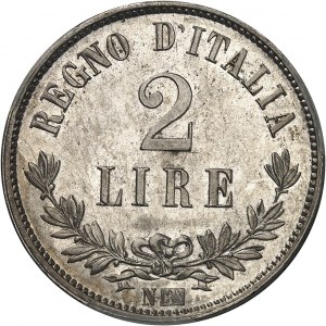 Victor-Emmanuel II (1861-1878). 2 lire 1863, N, Neapel.