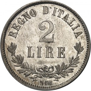 Vittorio Emanuele II (1861-1878). 2 lire 1863, N, Napoli.