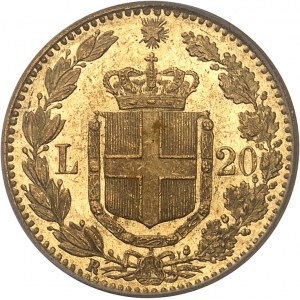 Umberto I. (1878-1900). 20 lir 1884, R, Řím.