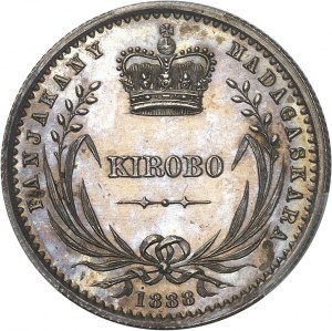 Ranavalona III (1883-1897). Kirobo (1,25 Franken), Sonderschlag (SP) 1888.