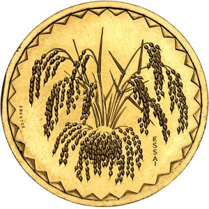 République. Skúška 10 frankov v zlate, Frappe spéciale (SP) 1976, Pessac.