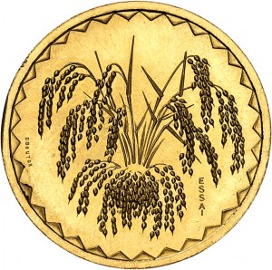 Republic. Trial of 10 francs in gold, Frappe spéciale (SP) 1976, Pessac.