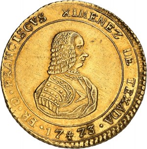 Francisco Jimenez de Texada (1773-1775). 20 scudi 1773, La Valletta.