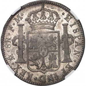 Karol IV (1788-1808). 8 realov 1793 FM, M°, Mexiko.