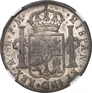 Charles IV (1788-1808). 8 réaux 1793 FM, M°, Mexico.