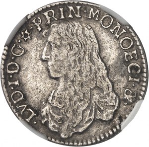 Ludvík I. (1662-1701). Dvanáctina ecu 5 solů nebo luigino, pro Levantu 1666/5.