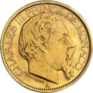 Karel III (1853-1889). 100 (sto) franků 1886, A, Paříž.