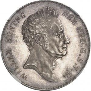 Viliam II (1840-1849). 2 1/2 guldenov (2 1/2 gulden), leštený flanel (PROOF) 1840, Utrecht.