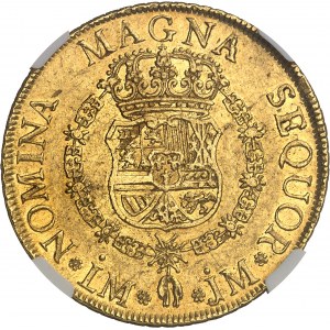 Ferdynand VI (1746-1759). 8 escudos 1757 JM, Lima.