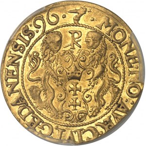 Sigismond III Vasa (1587-1632). Ducat 1596 PK, Gdansk (Dantzig).