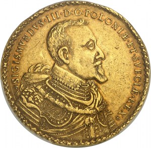 Žigmund III Vaza (1587-1632). 80 dukátov 1621 SA / II - VE, Bromberg (Bydgoszcz).