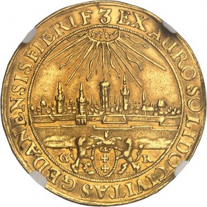 Giovanni II Casimiro Vasa (1649-1668). 3 ducati ND (1650-1658) GR, Danzica (Danzig).
