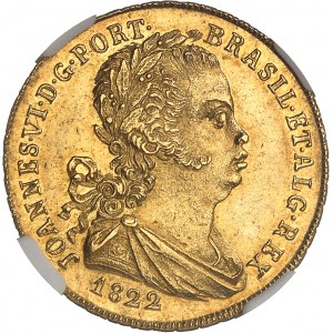 Jan VI (1799-1826). Meia peça de 3200 reis (2 escudos) 1822, Lisabon.