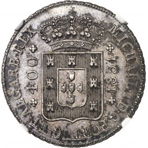 Michel I (1828-1834). 480 réis (new cruzado) 1831, Lisbon.