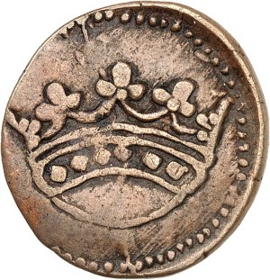Îles de France et Bourbon, Louis XV (1715-1774). 1 sol ND coin (1721-1723), Pondicherry.