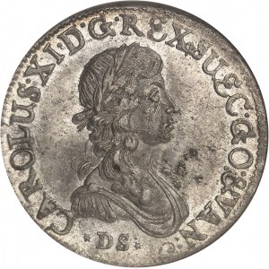 Charles XI (1660-1697). 1/3 de thaler (aussi 1/2 florin), occupation de la Poméranie 1673 DS, Stettin.