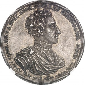 Karol XII (1697-1718). Talar na pokój w Altranstädt z 1707 r. i umowę wykonawczą z Wrocławia z 1709 r., 2. typ 1709, Szczecin (Stettin).