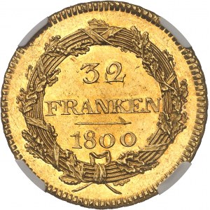 République helvétique (1798-1803). 32 franken Or 1800, B, Berne.