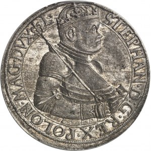 Stephan Báthory (1576-1586). Thaler 1586, NB, Nagybanya.