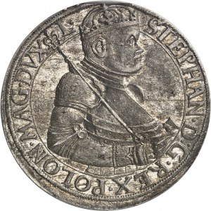Stephan Báthory (1576-1586). Thaler 1586, NB, Nagybanya.
