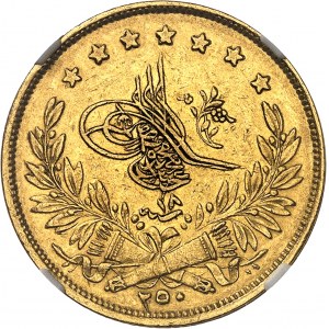 Abdülmecid I o Abdul Mejid (1839-1861). 250 kurush AH 1255/18 (1857), Costantinopoli.