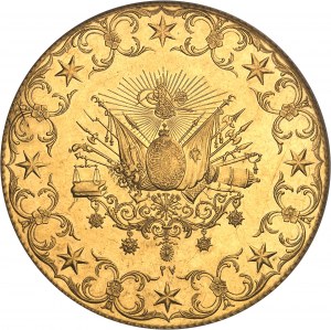 Abdülhamid II (1876-1909). 500 luxusných kuruš AH 1293/27 (1901), Konštantínopol.