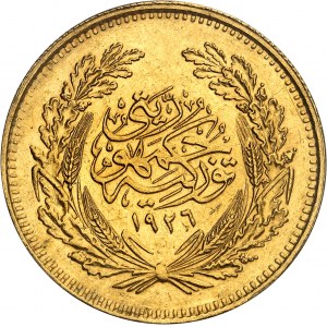 Republika (1923 - doteraz). 500 kuruš AH 1336 - 1926, Konštantínopol.