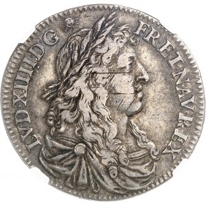 Ľudovít XIV (1643-1715). Coin de 15 sols de la Compagnie des Indes, pre americké kolónie 1670, A, Paríž.