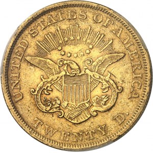 Federalna Republika Stanów Zjednoczonych Ameryki (1776-obecnie). 20 dolarów wolności, bez dewizy 1852, Filadelfia.