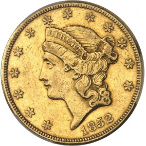 Bundesrepublik der Vereinigten Staaten von Amerika (1776 bis heute). 20 Liberty-Dollar, ohne Währung 1852, O, New Orleans.