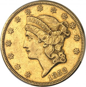 Bundesrepublik der Vereinigten Staaten von Amerika (1776 bis heute). 20 Liberty-Dollar, ohne Währung 1852, O, New Orleans.