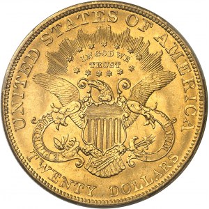 Repubblica Federale degli Stati Uniti d'America (1776-oggi). 20 dollari Liberty, con motto 1904, Filadelfia.