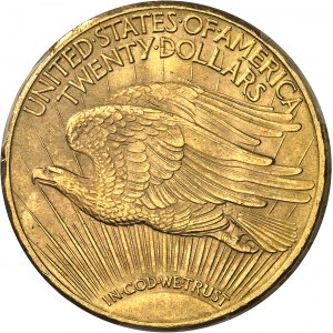 République fédérale des États-Unis d’Amérique (1776-à nos jours). 20 dollars Saint-Gaudens, avec devise 1930, S, San Francisco.
