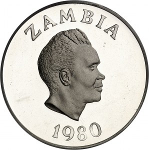 Republika (od 1964). Moneta 10 kwacha, Międzynarodowy Rok Dziecka 1979 (IYC) 1980, Londyn.