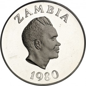 Republika (od roku 1964). Minca 10 kwacha, Medzinárodný rok dieťaťa 1979 (MDD) 1980, Londýn.