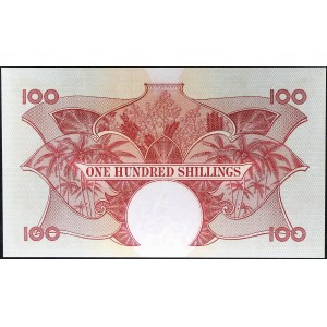 100/- portrétny šiling kráľovnej Alžbety II ND (1958-60).