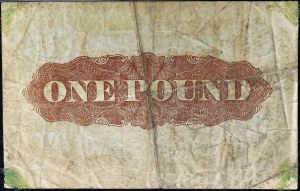 1 pound - type “The standard bank of south africa limited” 1er octobre 1896.