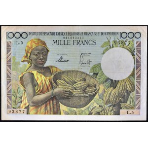 1000 franków ND (1957).