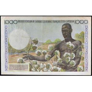 1000 francs ND (1957).