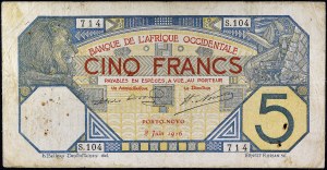 5 francs type 