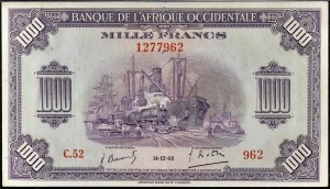 1000 francs 12-14-1942.