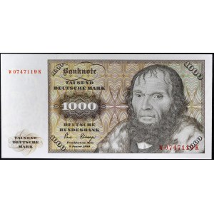 1000 deutsche mark 2 janvier 1980.